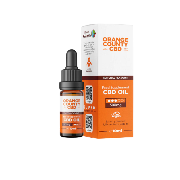 Orange County CBD 500mg Full Spectrum CBD Oil - 10ml