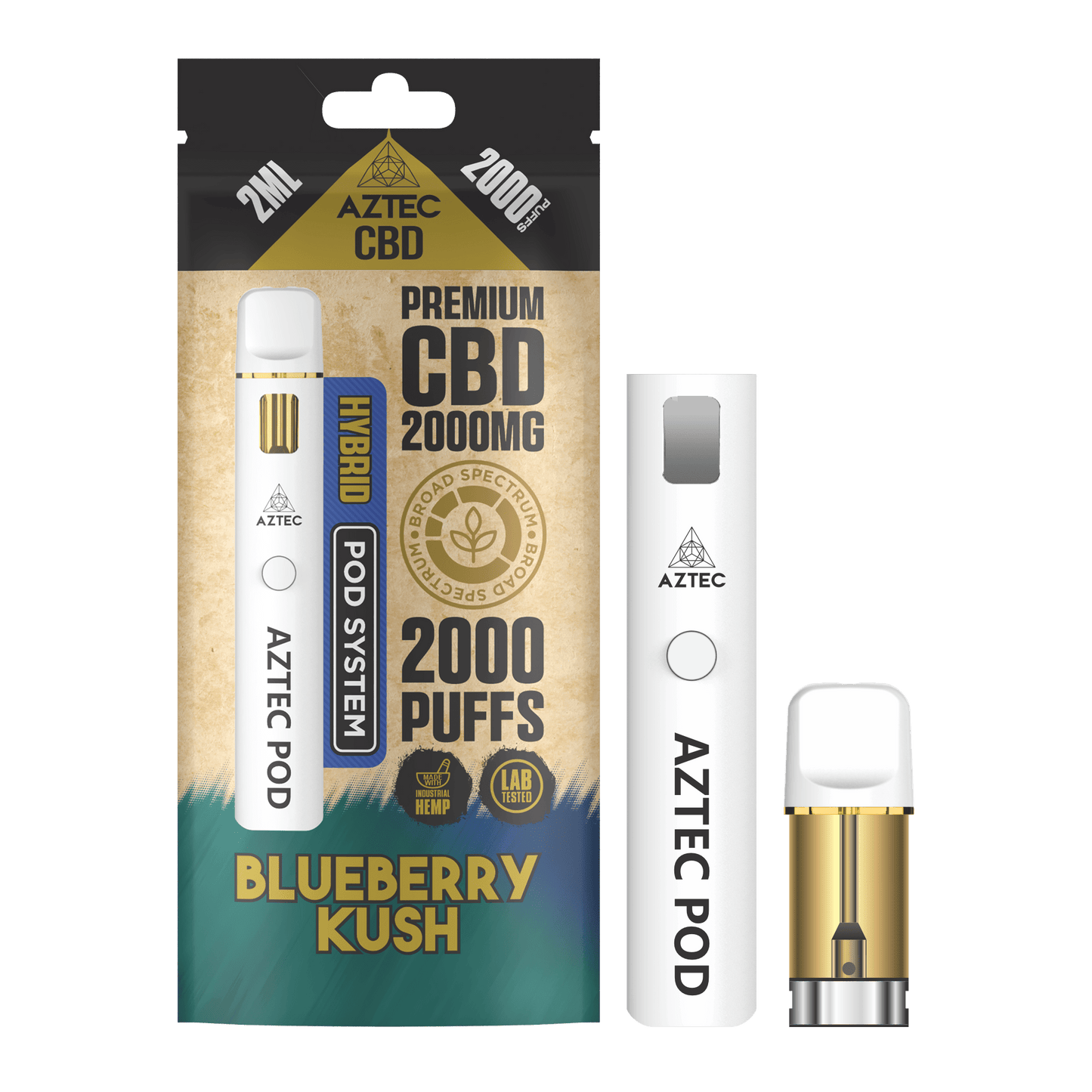 Aztec CBD - Starter Pod Kit - 2000mg