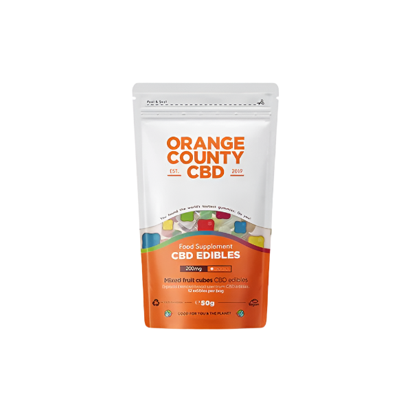 Orange County CBD 200mg Gummy Cubes - Grab Bag *Vegan*
