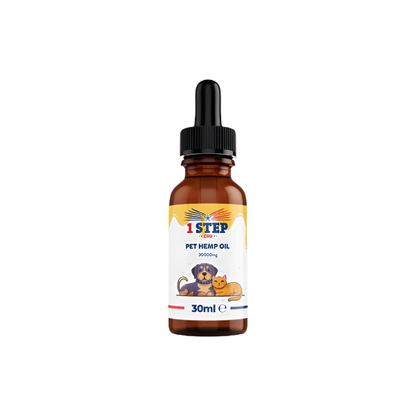 1 Step CBD 30000mg Natural Pet Hemp Oil 30ml