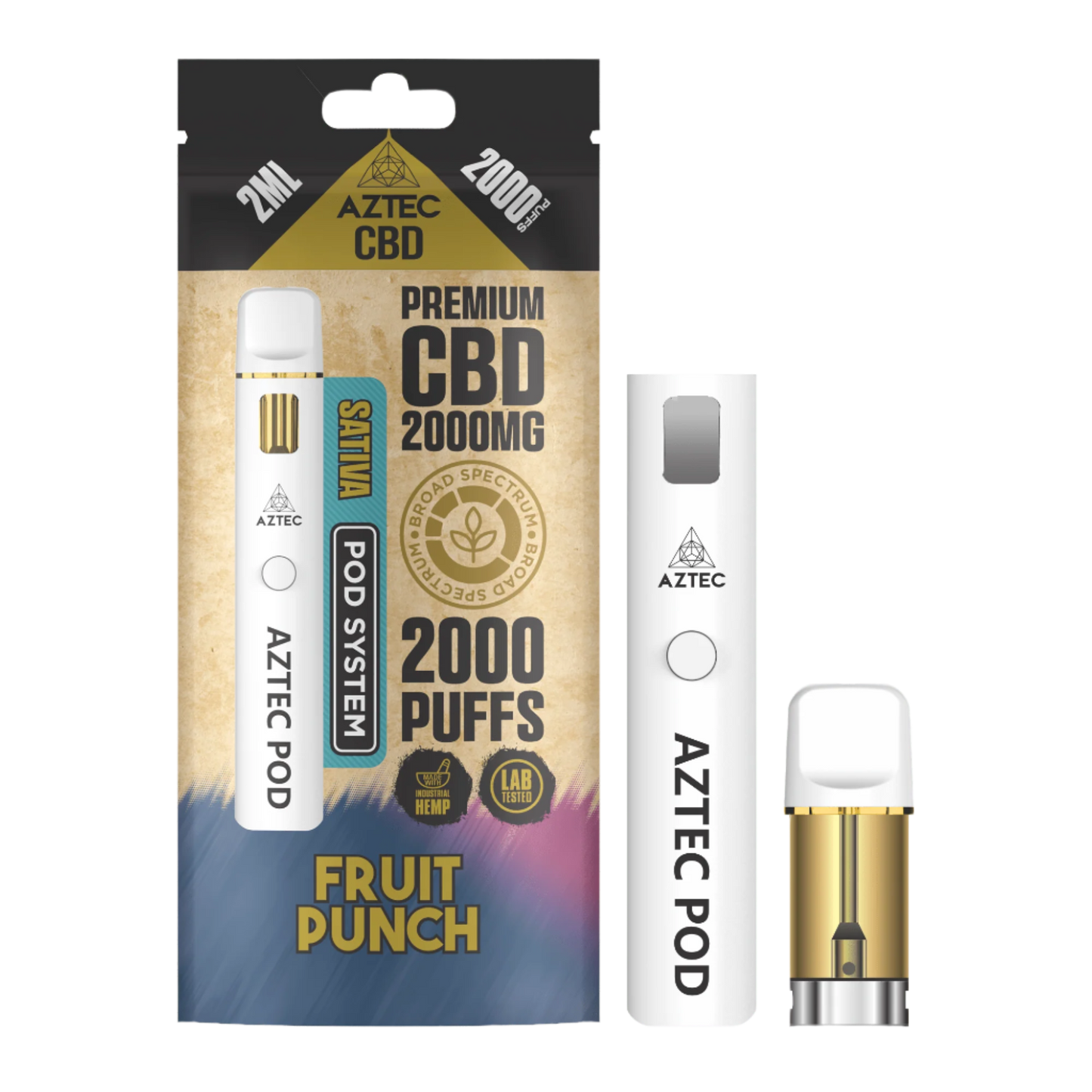 Aztec CBD - Starter Pod Kit - 2000mg