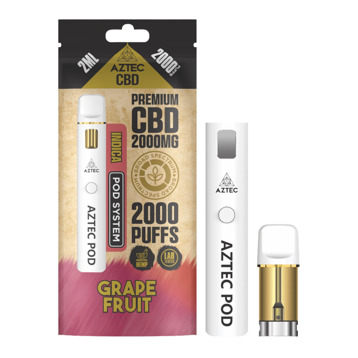 Aztec CBD - Starter Pod Kit - 2000mg