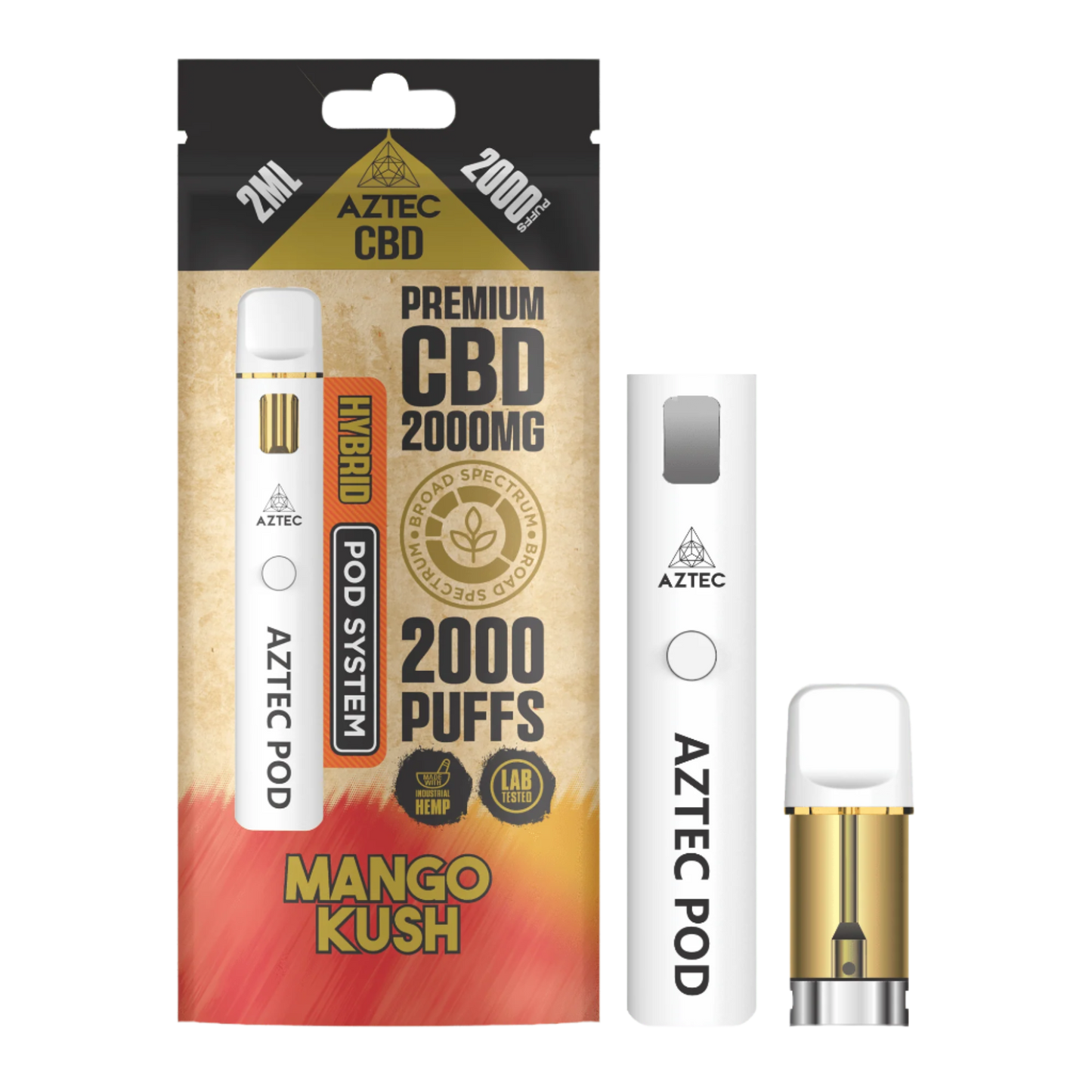 Aztec CBD - Starter Pod Kit - 2000mg