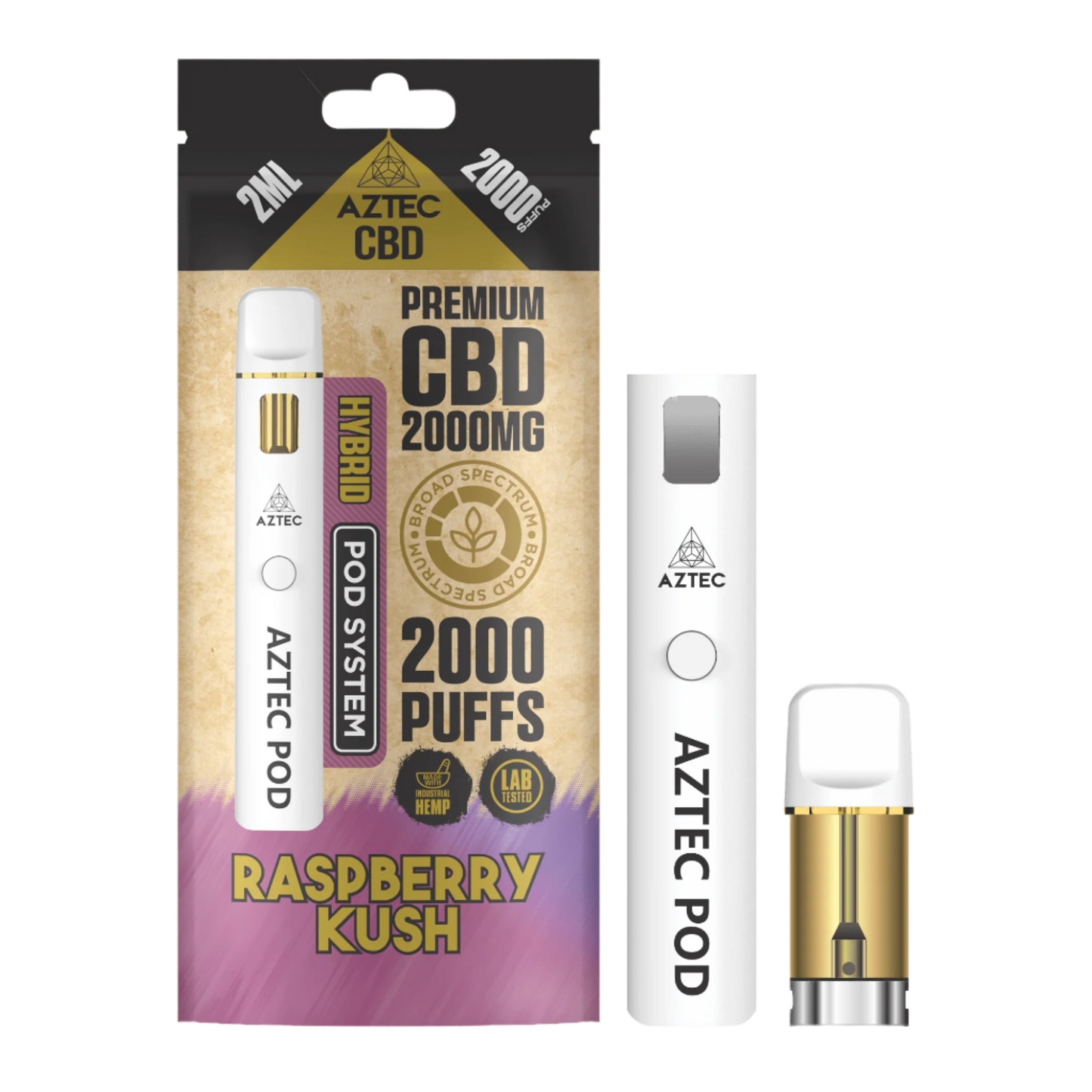 Aztec CBD - Starter Pod Kit - 2000mg