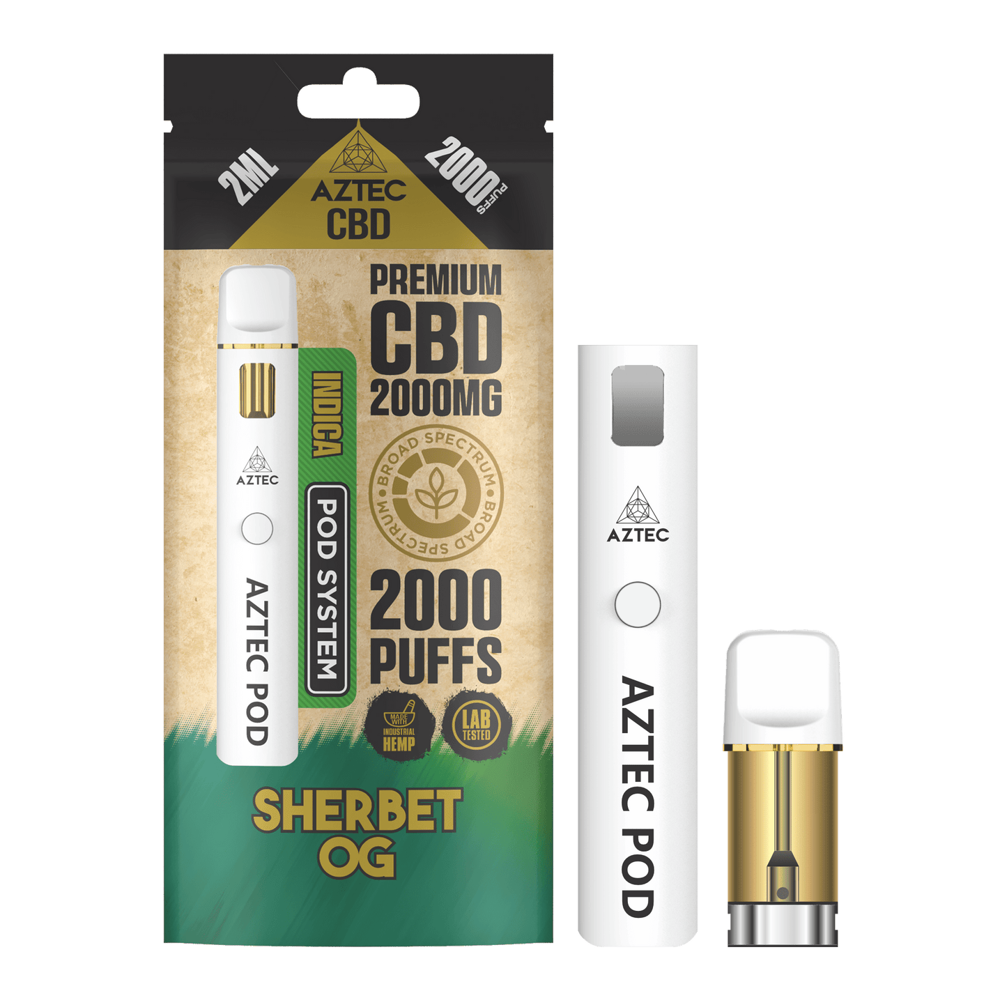 Aztec CBD - Starter Pod Kit - 2000mg