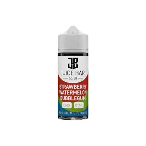 Juice Bar Shortfill 100ml E-Liquid - Strawberry Watermelon Bubblegum