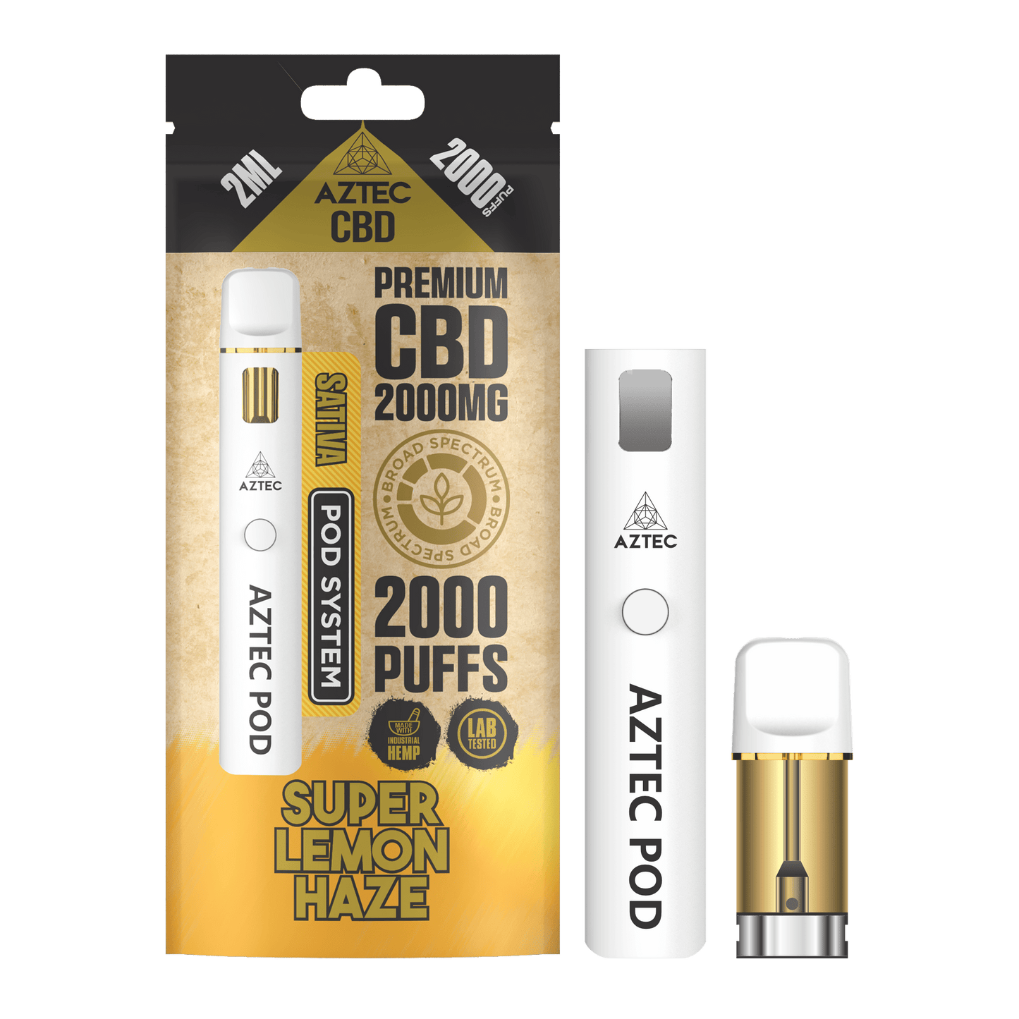 Aztec CBD - Starter Pod Kit - 2000mg