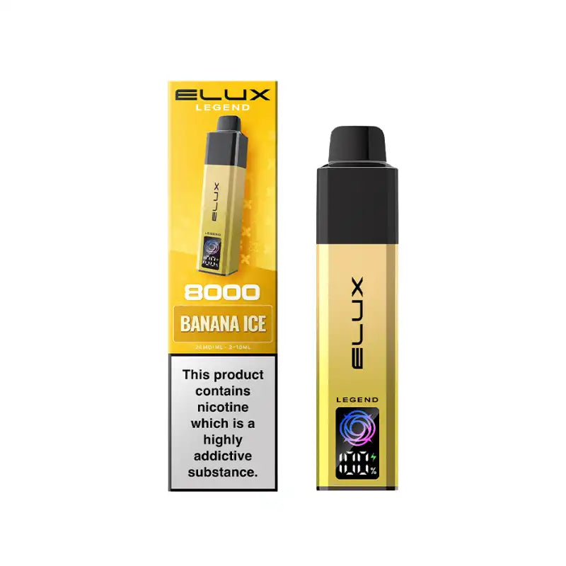 Elux Legend 8000 Rechargeable Kit – Banana Ice