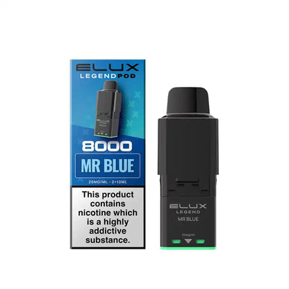 Elux Legend 8000 Rechargeable Kit – Mr Blue