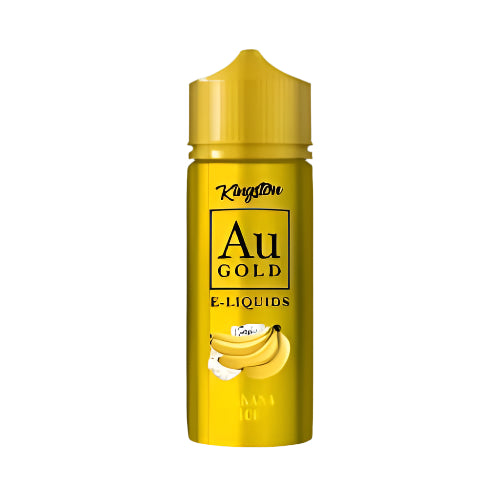 0mg AU Gold By Kingston 100ml Shortfill E-liquid (70VG/30PG) - Banana Ice