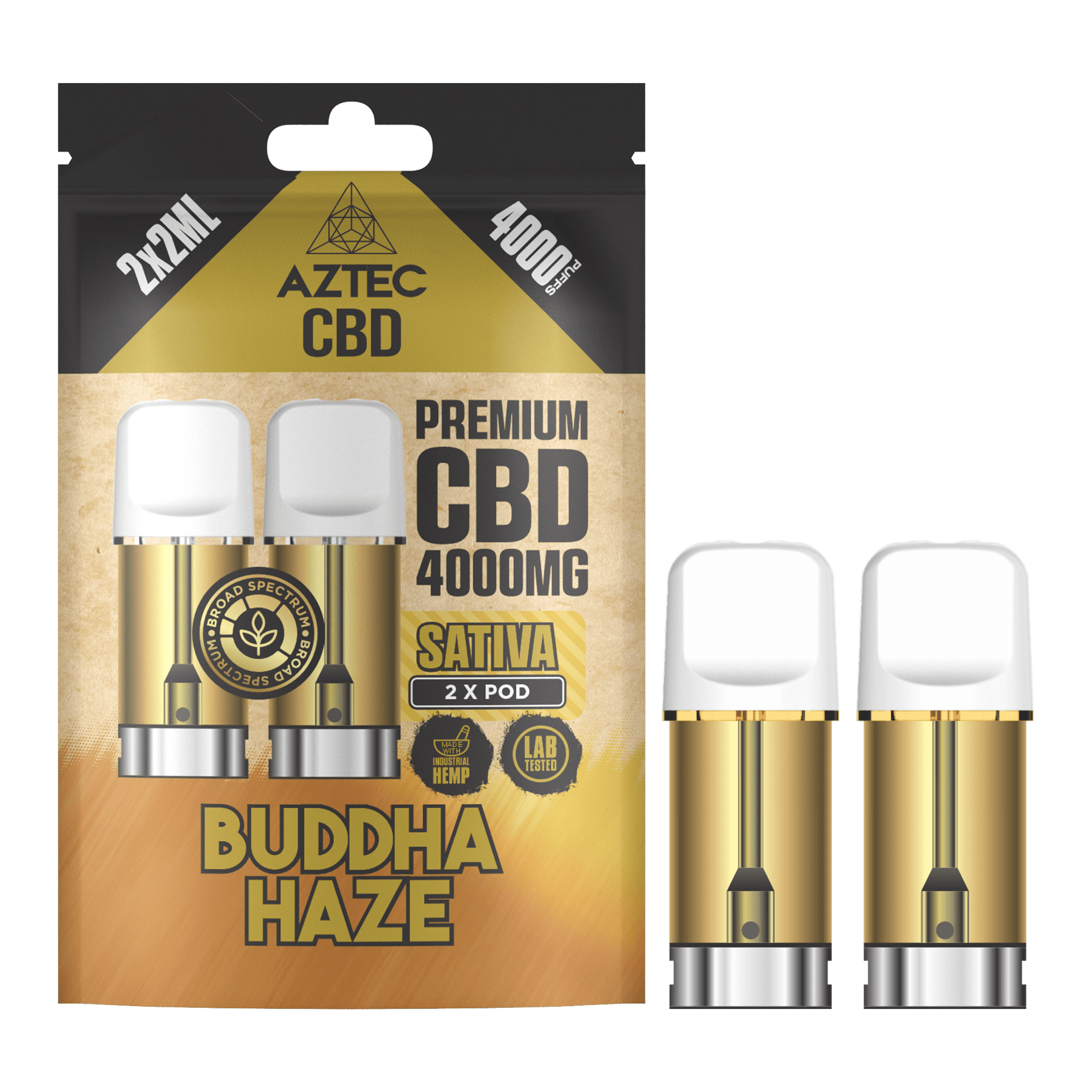 Aztec CBD Pod Refills 4000mg  Vapourette