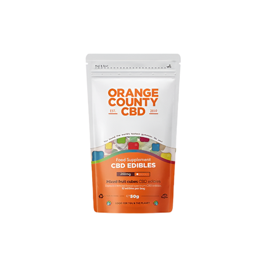 Orange County CBD 200mg Gummy Cubes - Grab Bag *Vegan*
