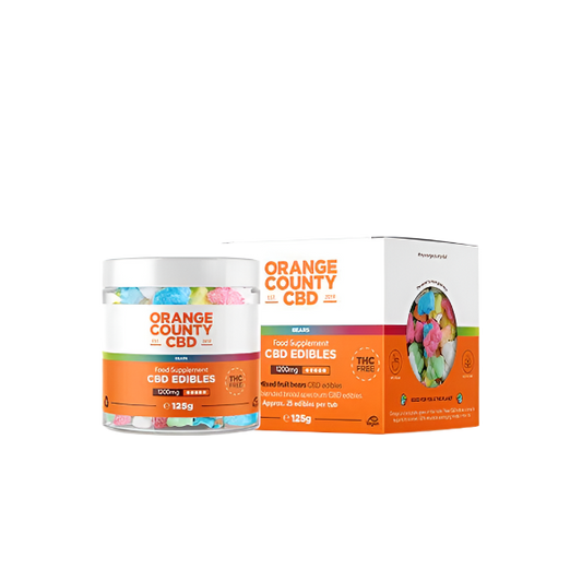Orange County CBD 1200mg CBD Gummy Bears - Small Pack *Vegan*