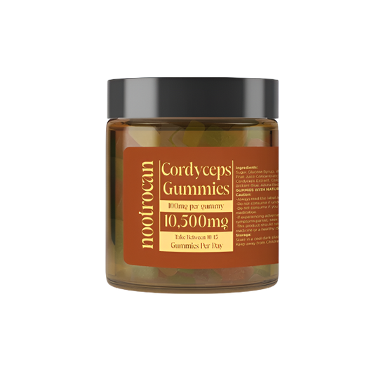 Nootrocan 10500mg Nootropic Mushroom Gummies 450g - Cordyseps