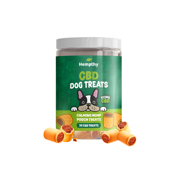 Hempthy 500mg Calming Hemp Dog Treats - 30 Treats