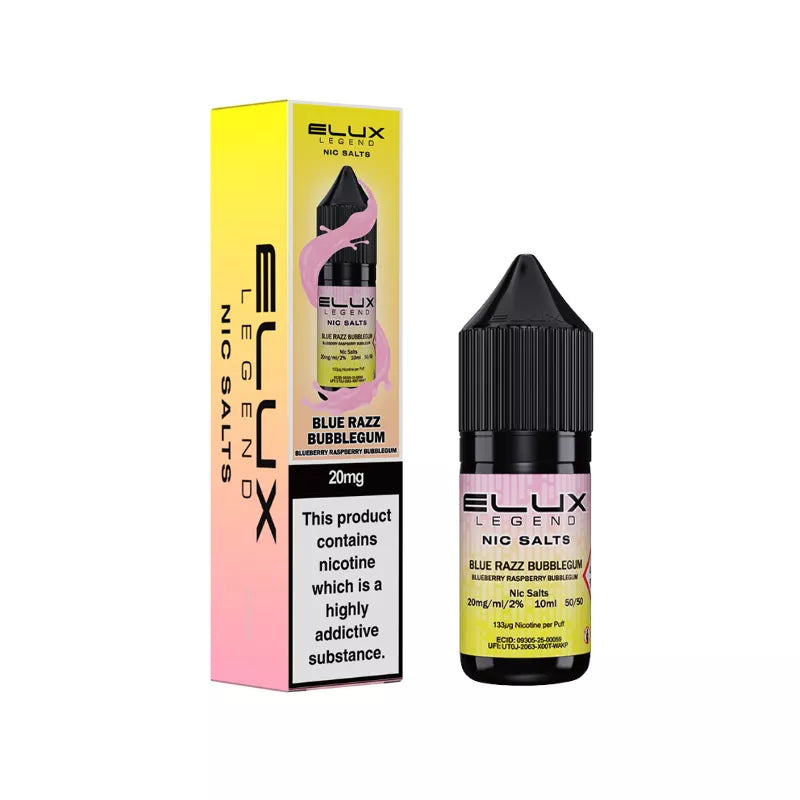 Elux Legend Blue Razz Bubblegum Nic Salt 10ml