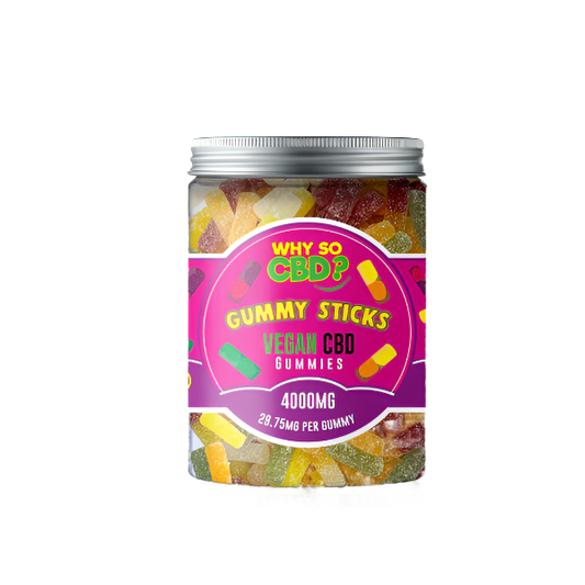 Why So CBD? Gummy Sticks 4000mg