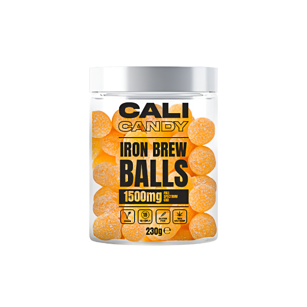 CALI CANDY MAX 1500mg Full Spectrum CBD Vegan Sweets - Iron Brew Balls
