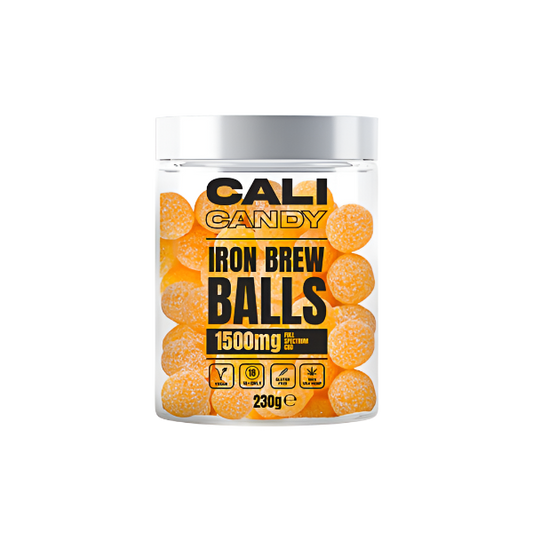 CALI CANDY MAX 1500mg Full Spectrum CBD Vegan Sweets - Iron Brew Balls