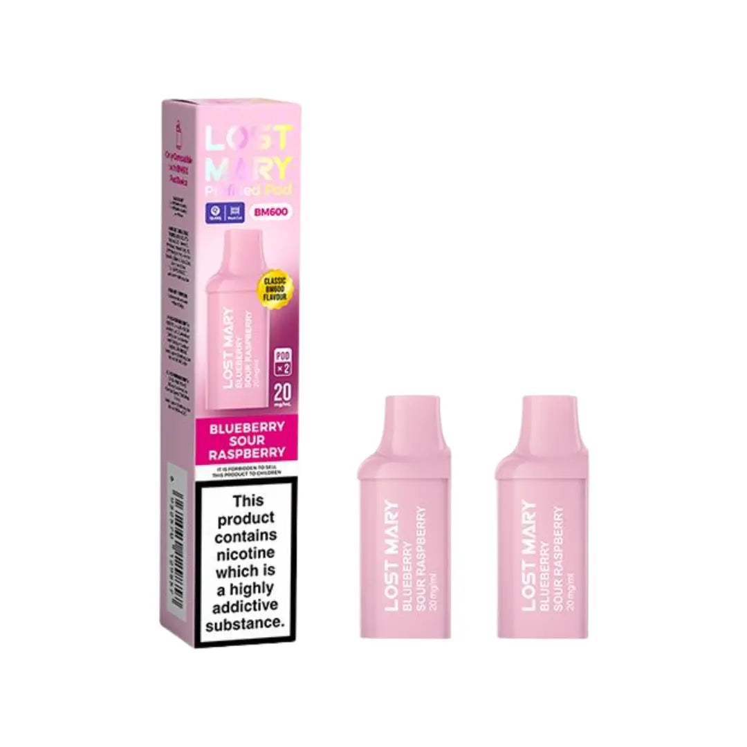 Lost Mary BM600 Rechargeable Kit – Blue Sour Raspberry