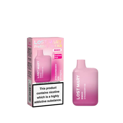 Lost Mary BM600 Rechargeable Kit – Strawberry Ice