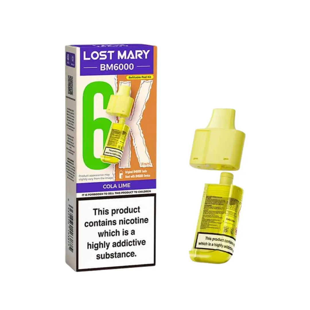 Lost Mary BM6000 Refill Pod – Cola Lime
