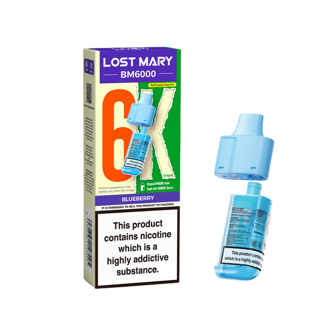 Lost Mary BM6000 Refill Pod 10mg – Blueberry