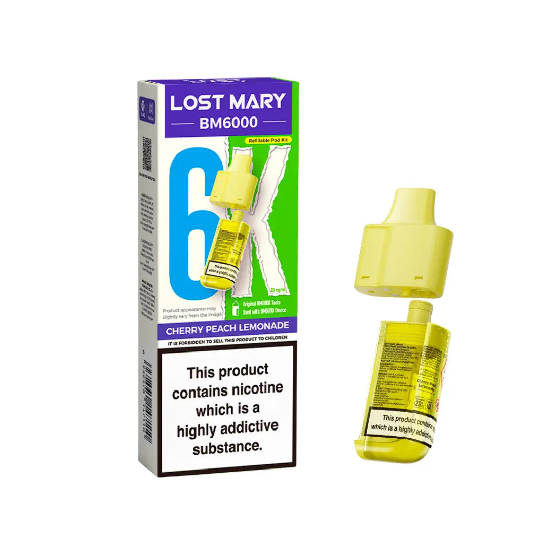 Lost Mary BM6000 Refill Pod – Cherry Peach Lemonade