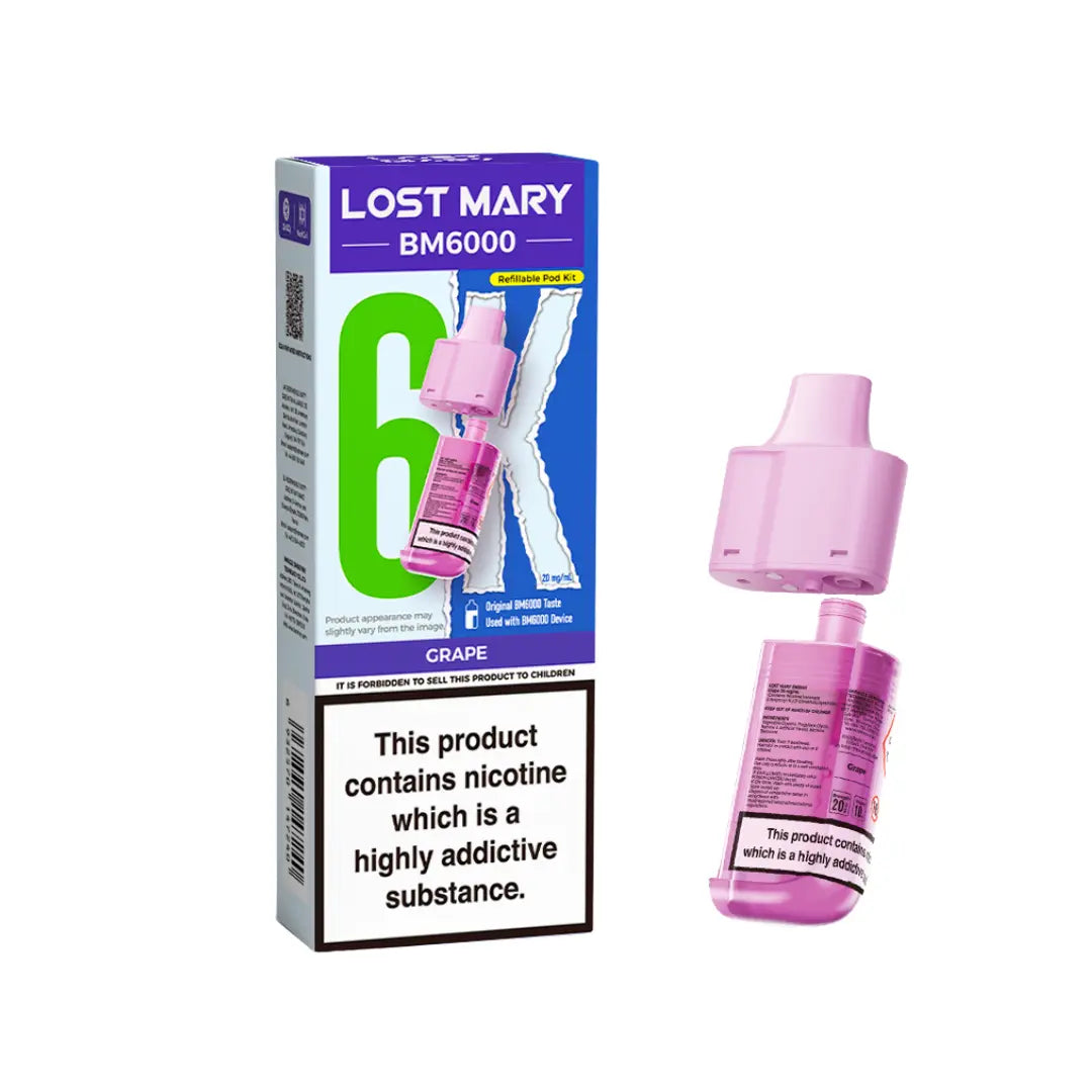 Lost Mary BM6000 Refill Pod – Grape