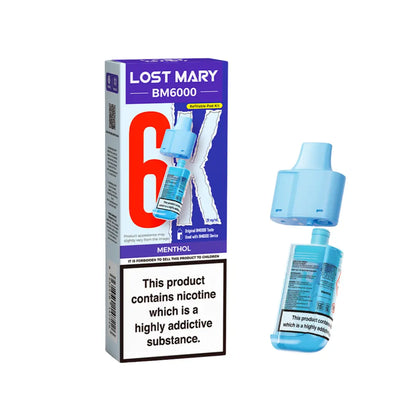 Lost Mary BM6000 Rechargeable Kit – Menthol