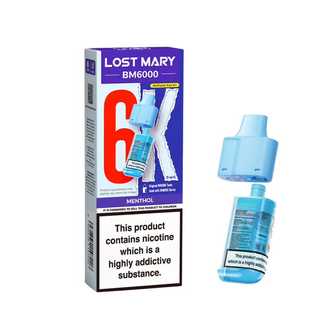 Lost Mary BM6000 Refill Pod – Menthol