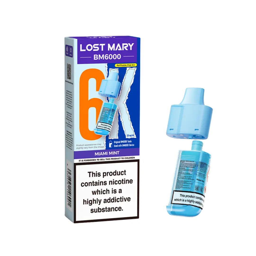 Lost Mary BM6000 Refill Pod – Miami Mint