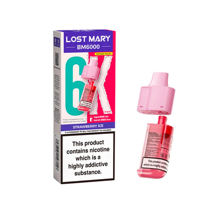 Lost Mary BM6000 Rechargeable Kit – Strawberry Ice