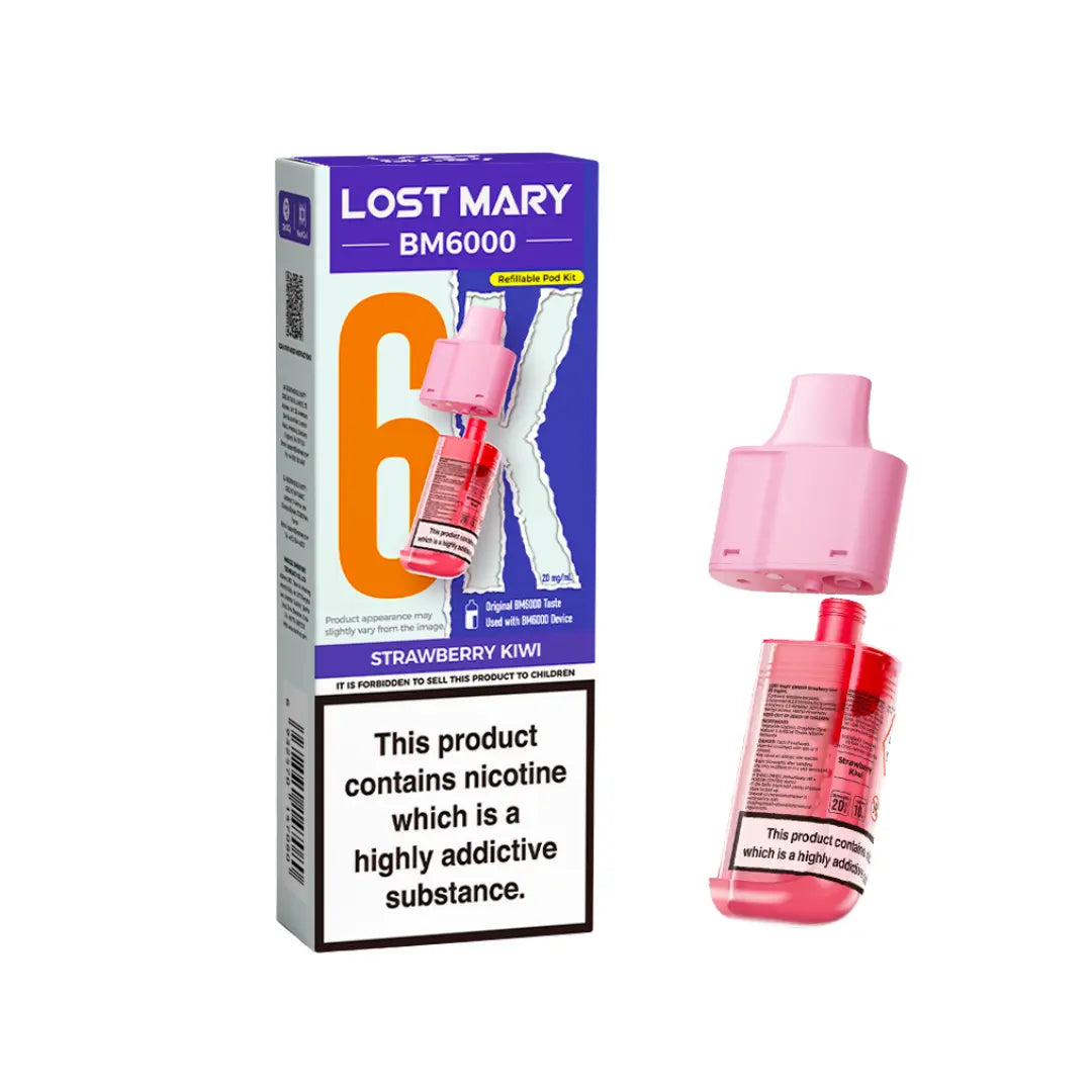 Lost Mary BM6000 Refill Pod – Strawberry Kiwi