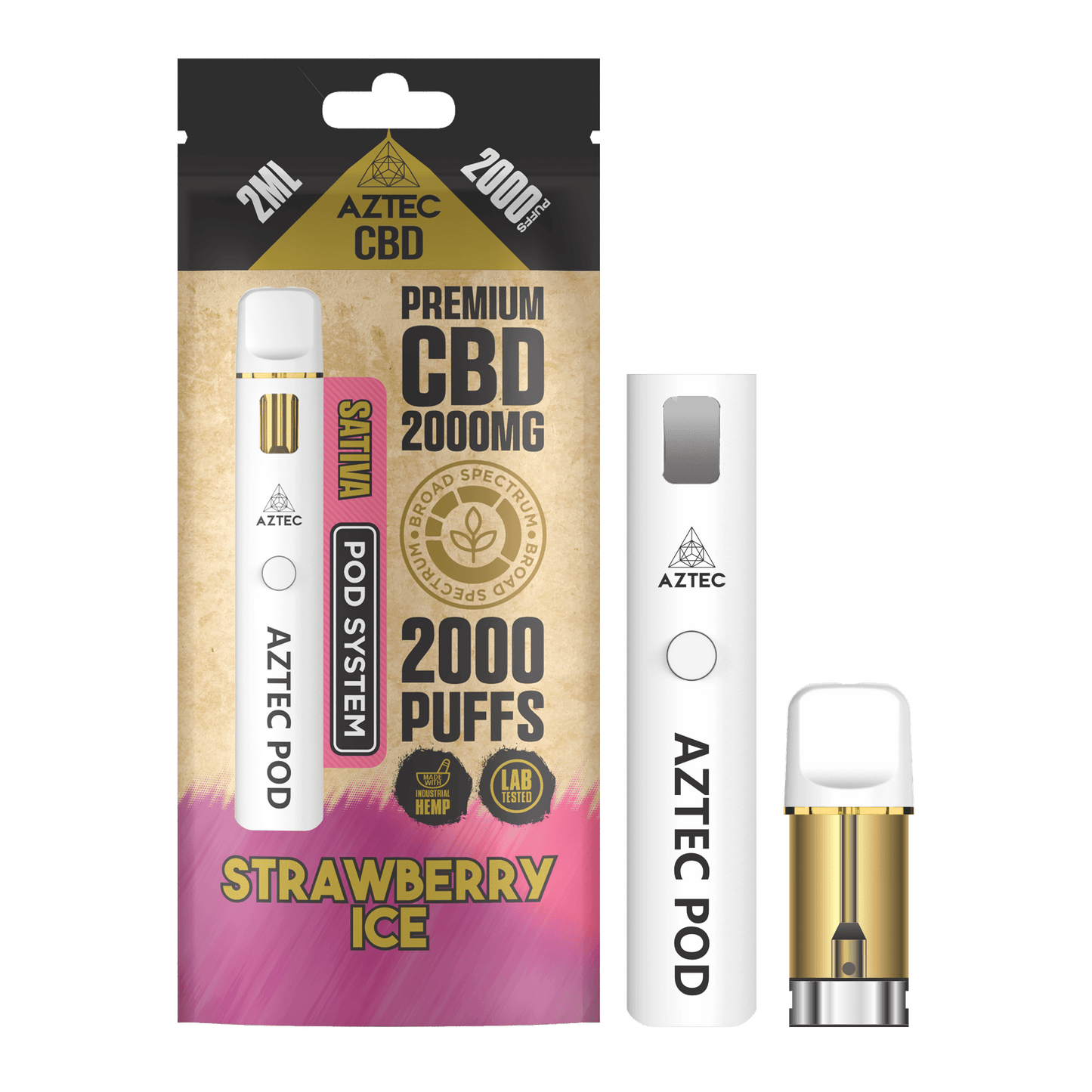 Aztec CBD - Starter Pod Kit - 2000mg